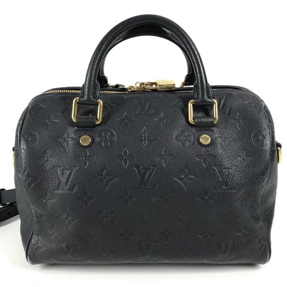 LOUIS VUITTON Navy Monogram Leather Shoulder Bag - Picture 2 of 16